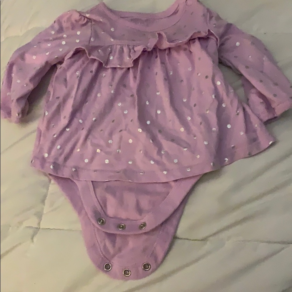 Purple flare onesie